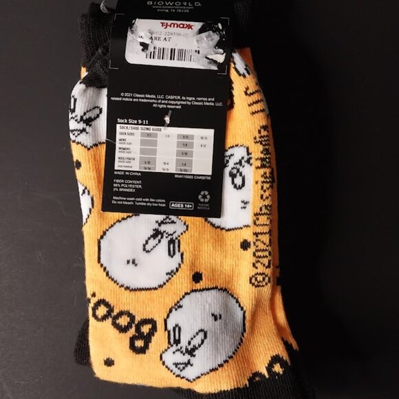 Casper the Friendly Ghost 2 Socks - Picture 5 of 5
